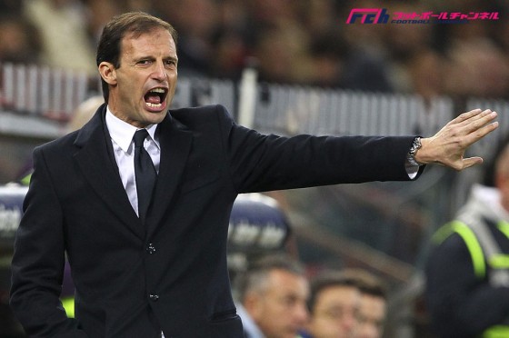 今季初黒星を喫したユベントス。指揮官アッレグリは相手スタジアムのピッチに怒り爆発。