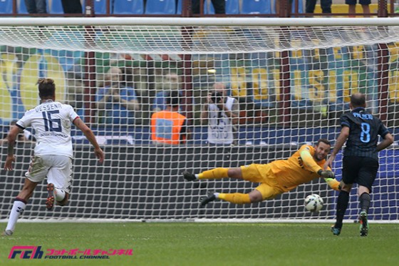 インテルGKハンダノビッチの驚異的なPK阻止率。セリエAで既に20本、今季は100%セーブ