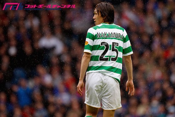 中村俊輔、退団後初めてセルティック・パークのピッチへ