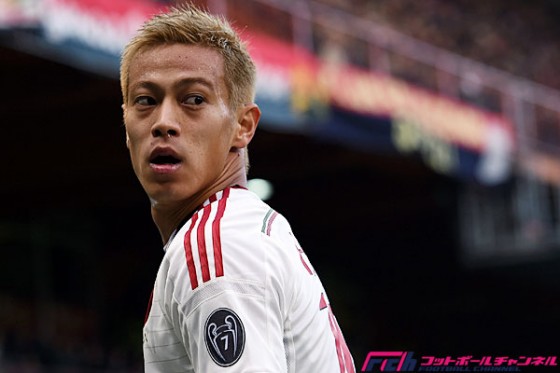 本田、欧州4大リーグ第14・15節終了時のパフォーマンス番付で日本勢首位保持