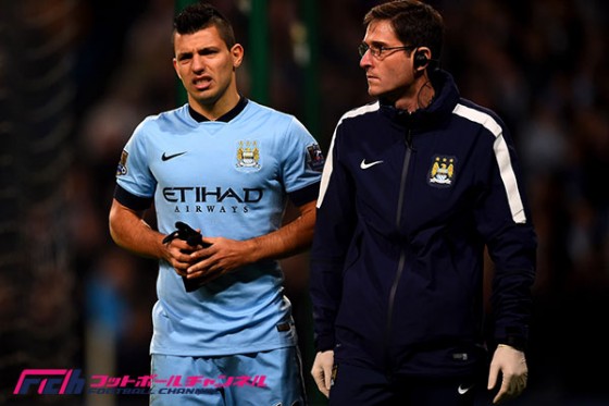 今季19ゴールのマンC・アグエロは6週間の離脱か