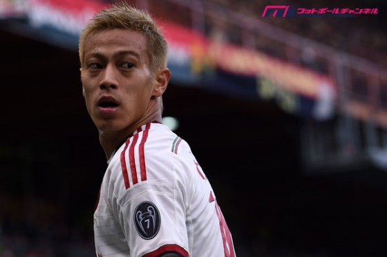 本田がスタメン予想に復帰。メネズ、ボナベントゥーラと3トップを形成か