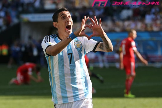 ディ・マリア、メッシを抑えてアルゼンチン国外最優秀選手賞を受賞