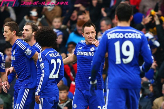 チェルシー、ウェストハムを寄せ付けず3連勝。テリーが2試合連続先制弾