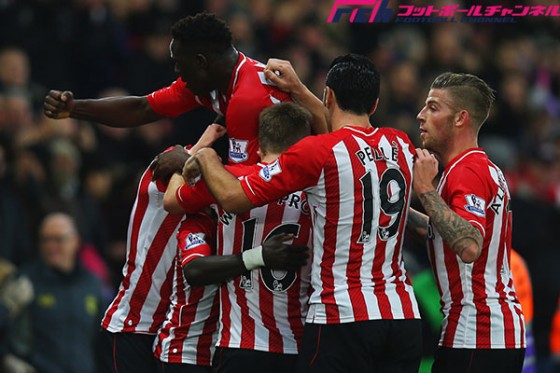 サウサンプトンがアーセナルに快勝。吉田は途中出場