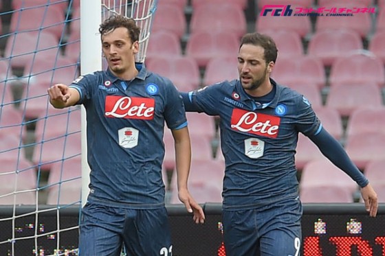 ナポリ、ガッビアディーニの2試合連続ゴールで快勝。エンポリは今年初勝利