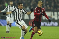 もはや「大一番」ではないミラン対ユーベ。トップ下で10番、本田は“花形”も印象残せず