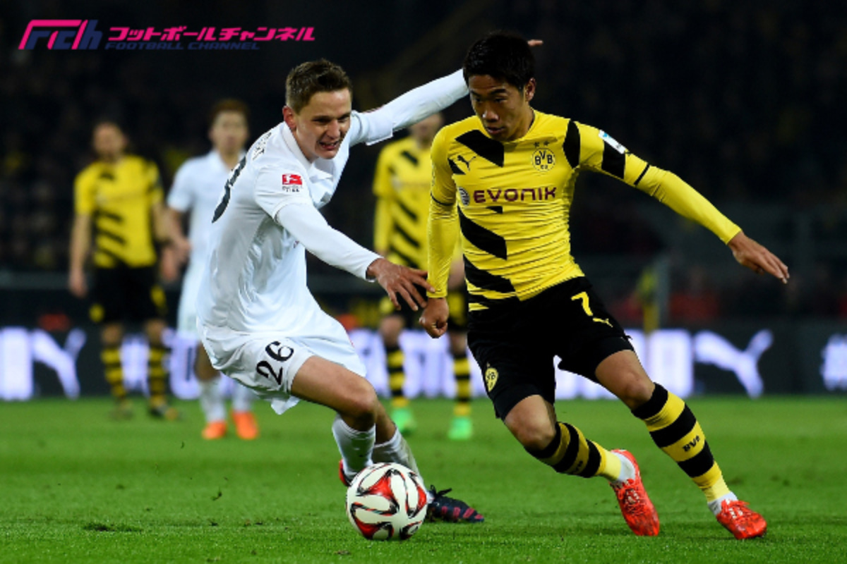 香川 岡崎がアシストも高評価得られず 独紙 キッカー によるブンデス採点 フットボールチャンネル