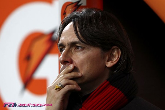 終了間際の失点を悔やむインザーギ。自身の処遇については「私に聞かないでくれ」