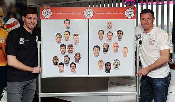 ジェラードがメモリアルマッチのチーム編成を発表。スアレス＆トーレスの夢の2トップ実現