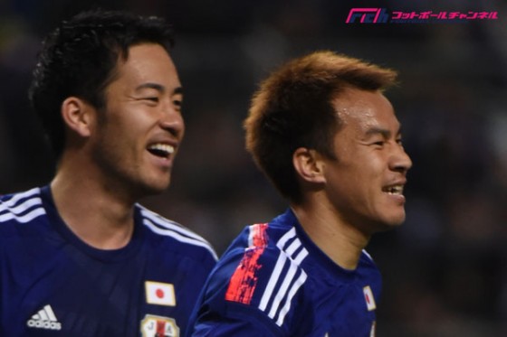 ハリルジャパン初ゴールのFW岡崎。通算得点さらに伸ばすもキング超えは「厳しいでしょ（笑）」