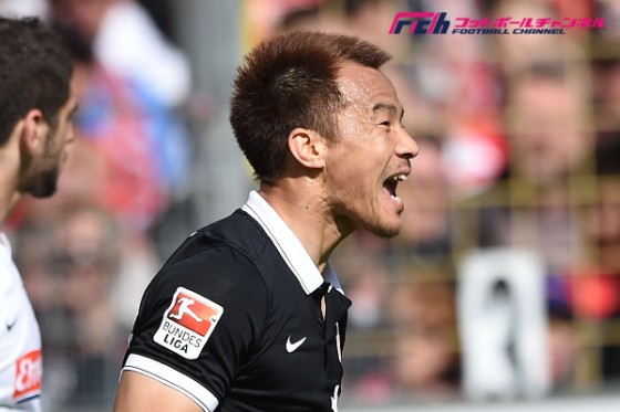 岡崎、ブンデス通算7度目となる1試合2得点で公式サイトのMOMに！地元紙からは最高評価