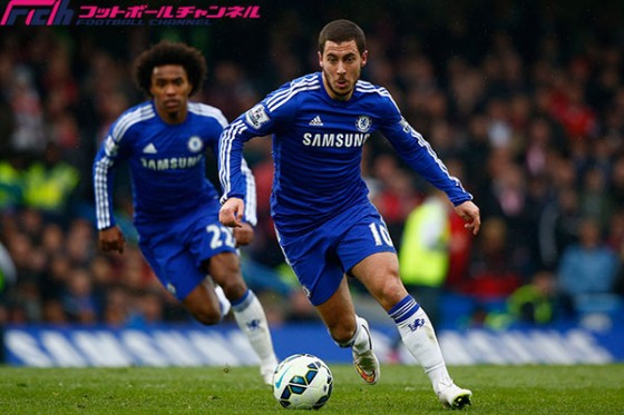 レアルOBジダン、チェルシーのアザールを賞賛「彼の全てが好きだ」