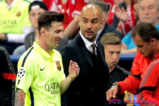 グアルディオラ監督とメッシが試合の前半終了後に交わした言葉とは？