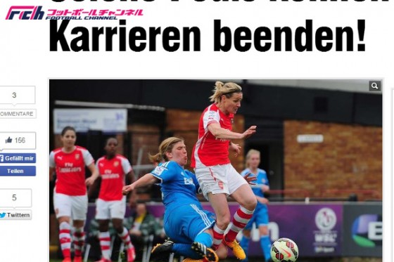 イングランド女子リーグ、悪質なタックルで現役引退の危機