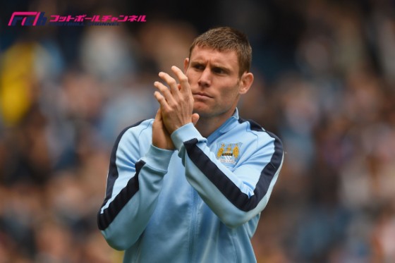 during the Barclays Premier League match between Manchester City and Southampton at Etihad Stadium on May 24, 2015 in Manchester, England.