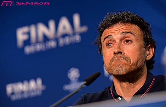 L・エンリケ、3冠狙うバルサとユーベは「スタイルが似ている」