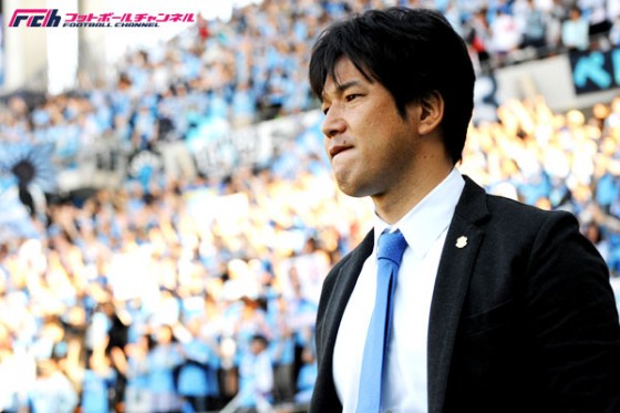 上位対決を制した名波監督。「最近で一番ボールにいけていた」
