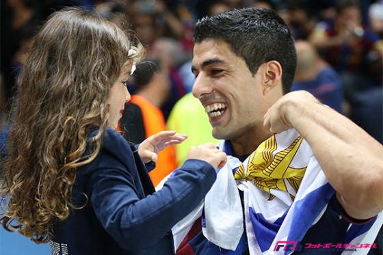 逆転弾を決めたL・スアレス「夢見たクラブで優勝するのは最高」