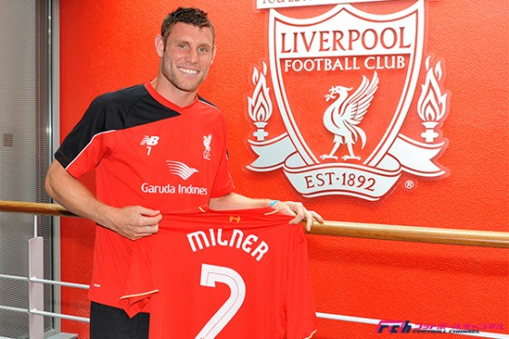 リバプール新加入のミルナー、英雄たちの「7番」を継承