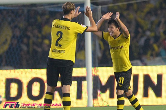 写真で振り返る】香川＆丸岡が凱旋！　川崎Fと親善試合のドルトムント、日本のファンも熱狂