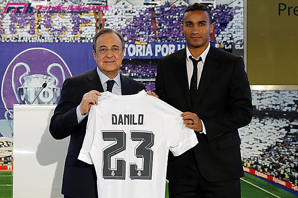 レアルのDF史上最高額で移籍したダニーロ「評価されていると感じる