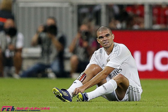 レアルのDFぺぺが開幕戦欠場へ。バイエルン戦の負傷で無念の離脱