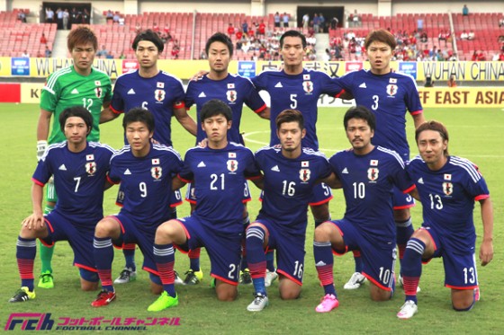 日本代表スタメン発表。