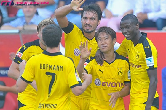 2戦連続先発の香川が今季リーグ戦初ゴール！　新生ドルトムントは開幕連勝