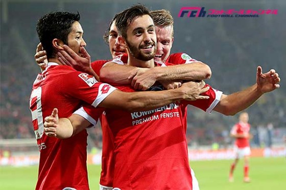 マインツ"10番”ハットトリック！　武藤は粘りで2得点絡みチームは3-1逆転勝ち