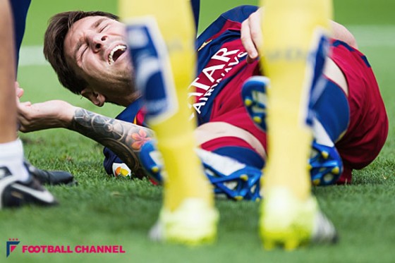 メッシ、8週間アウトか。ラス・パルマス戦で負傷