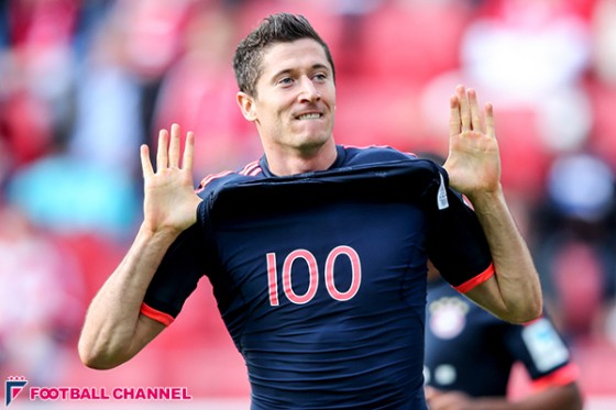 絶好調レバンドフスキ、外国出身で最速のブンデス通算100得点到達