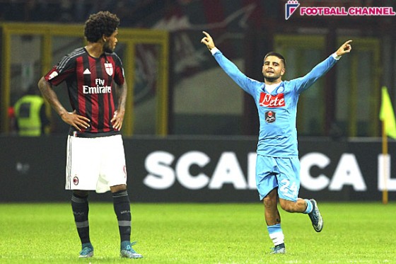 【データ】ミラン、ナポリに完敗。ゴール前での精彩欠き無得点