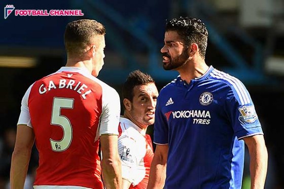 FA、チェルシー＆アーセナルに罰金処分。D・コスタとガブリエウの衝突事件で