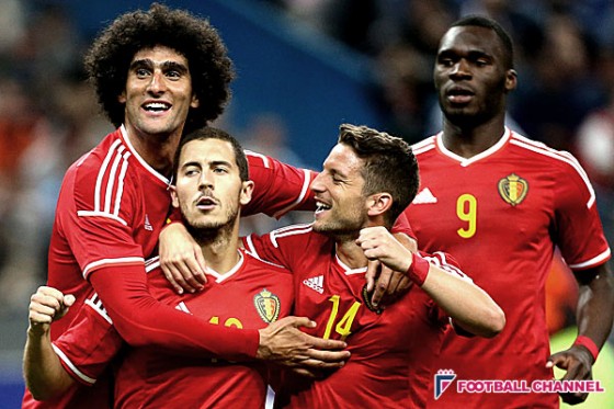 ベルギー、ついにFIFAランキング1位に浮上。6年間で65位上昇