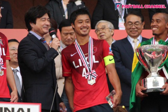 鹿島MF小笠原、自身5度目のナビスコ制覇で13年ぶりのMVPに輝く