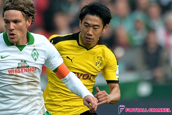 ブレーメン戦フル出場の香川に現地メディアは及第点も「いつもより控えめ」