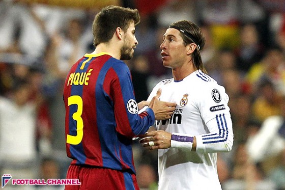 バルサDFピケ、クラシコは「興奮させてくれる」。レアル主将ラモスは反論