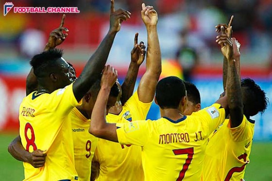 エクアドル、怒涛の快進撃で4連勝！　ウルグアイがチリを下し2位浮上