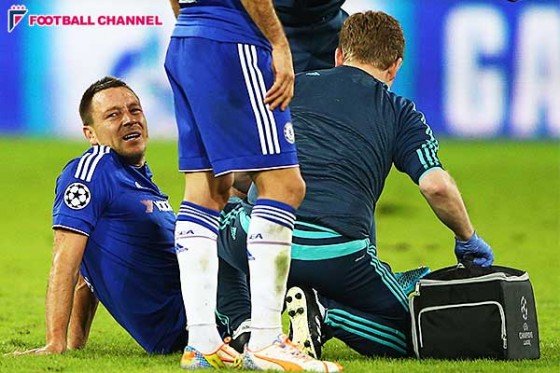 チェルシー、不動のCBテリーが負傷。トッテナム戦を欠場する可能性も