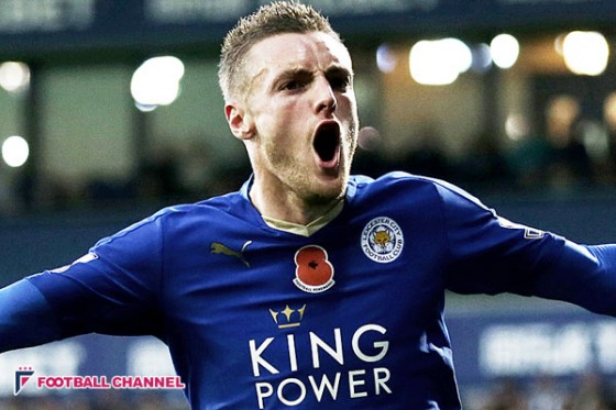 岡崎同僚ヴァーディー、新記録達成！　プレミア11試合連続ゴール