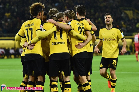 ドルトムント、好調オーバメヤンらの3得点でシュトゥットガルト下す