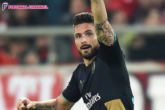 アーセナル、ジルー大爆発でハット達成！　ドン底から奇跡のGS逆転突破果たす