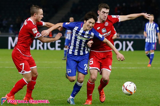 注目の日本人対決はヘルタに軍配。原口はフル出場、武藤は先発で65分間プレー