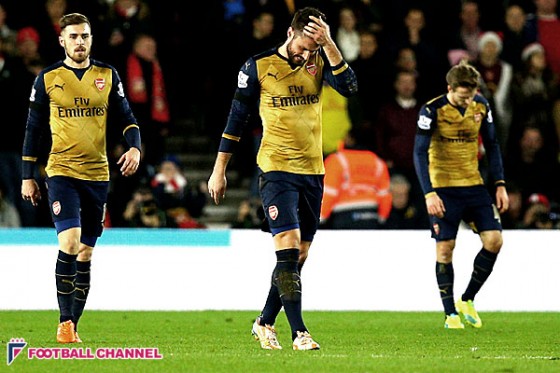 首位浮上を逃したアーセナル