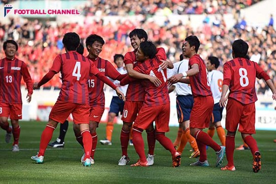 東福岡、トリックFKで追加点。前日練習が実る