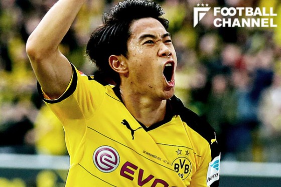 香川、ブンデス公式のベスト攻撃的MF投票で1位に!