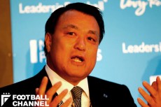 JFA会長選に立候補している田嶋幸三副会長【写真：Getty Images】