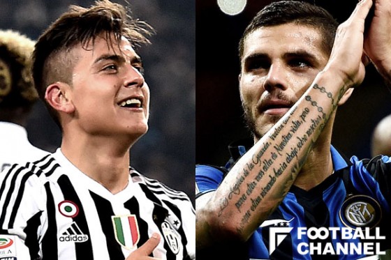 パウロ・ディバラ（左）とマウロ・イカルディ（右）【写真：Getty Images】