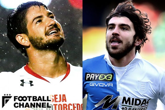 アレシャンドレ・パト（左）とアルベルト・パロスキ（右）